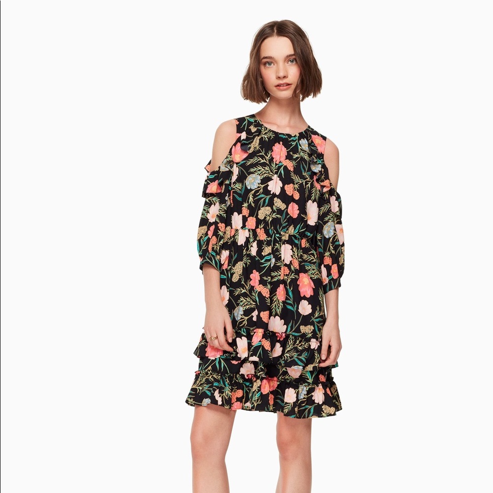 Kate Spade Cold Shoulder Blossom Dress
